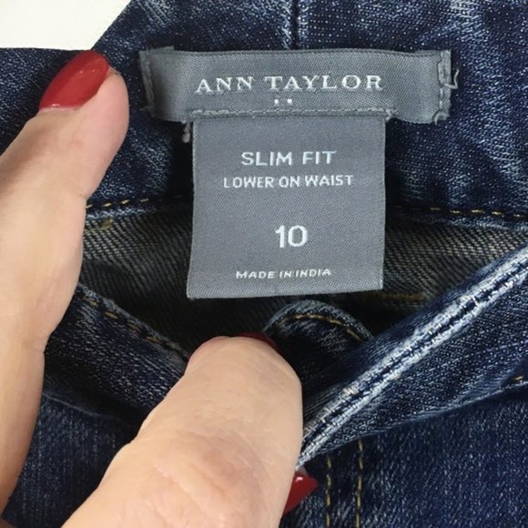 Ann Taylor Slim Fit Jeans Size 10 - Picture 4 of 6